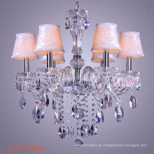 candeeiro de vela / candelabro de cristal / lâmpada de vela LED 6 luzes